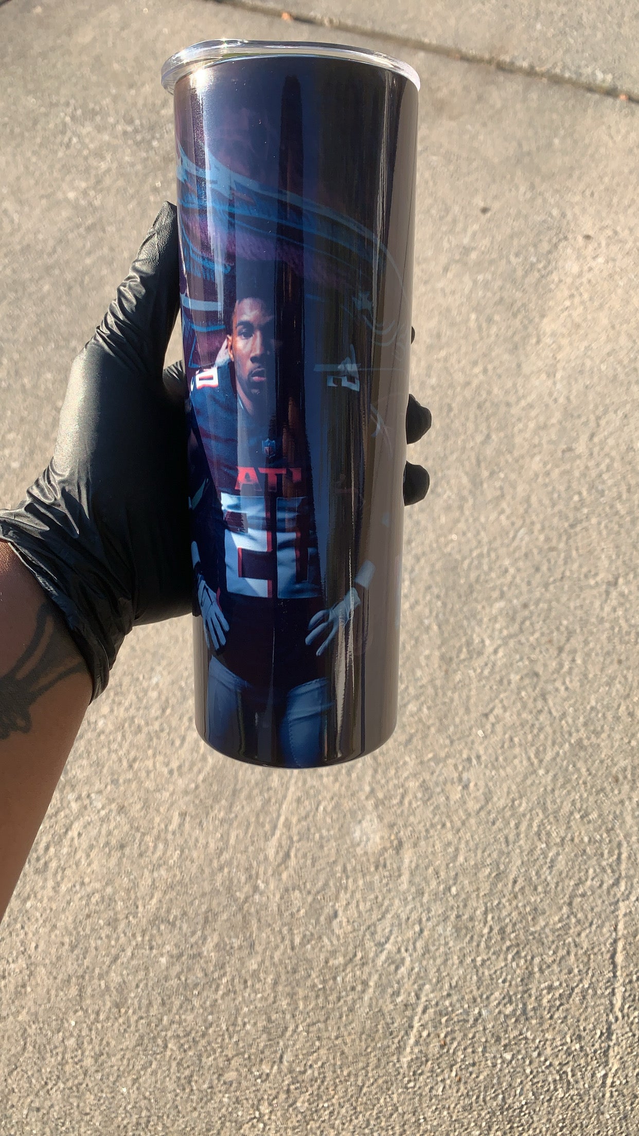 Custom NFL Player 20oz Skinny Tumblers