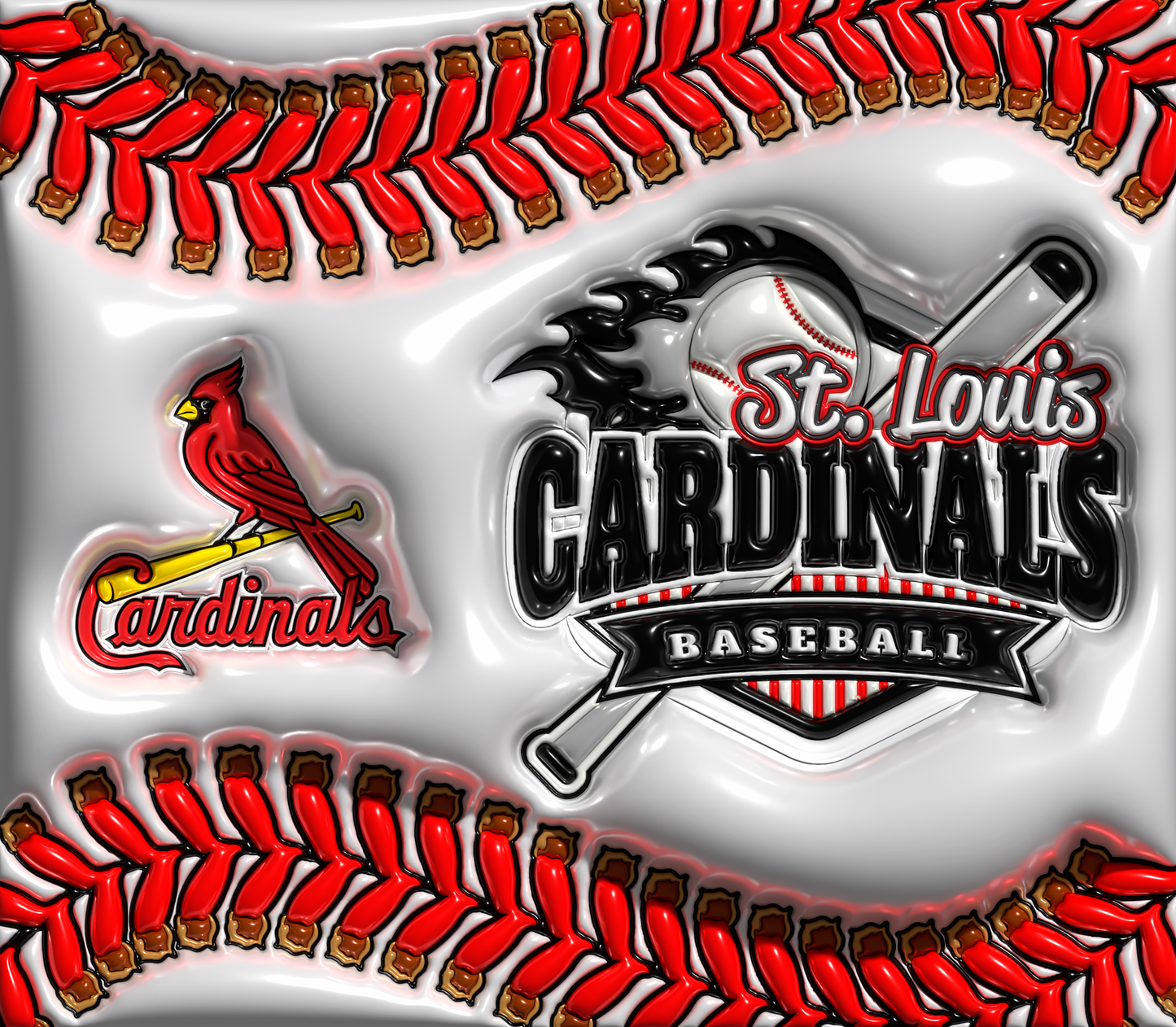 St. Louis Cardinals Inflated 20oz Skinny Tumbler