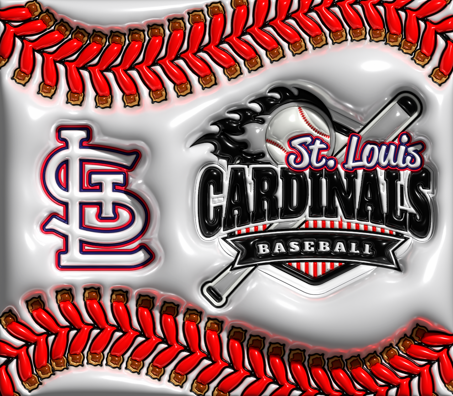 St. Louis Cardinals Inflated 20oz Skinny Tumbler