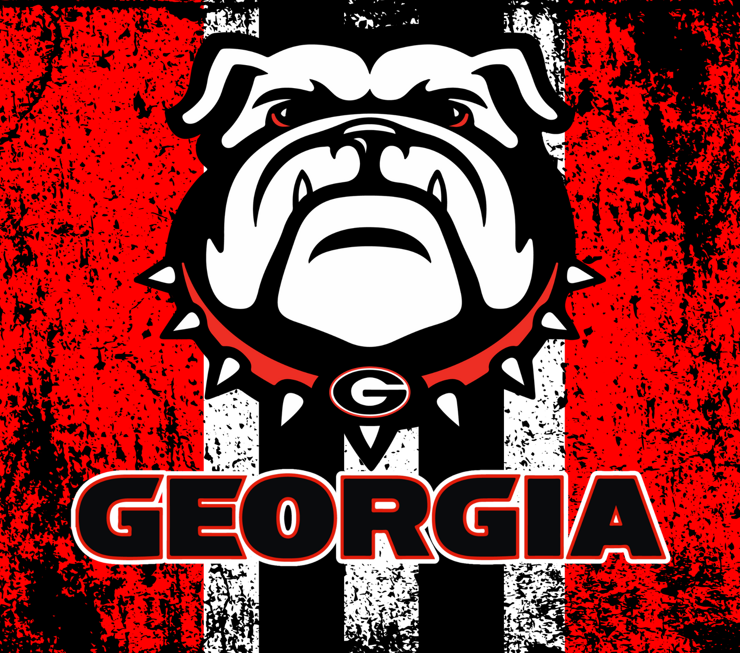 UGA Striped 20oz Skinny Tumbler